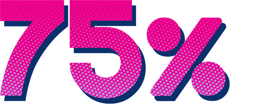 setenta e Cinco porcento